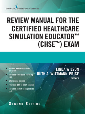 cover image of Review Manual for the Certified Healthcare Simulation Educator Exam